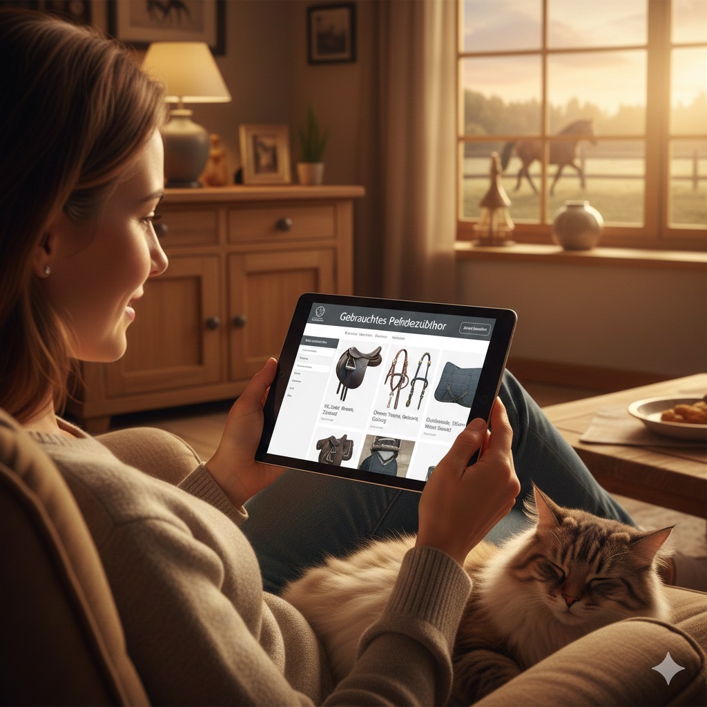 Frau beim Online-Shopping