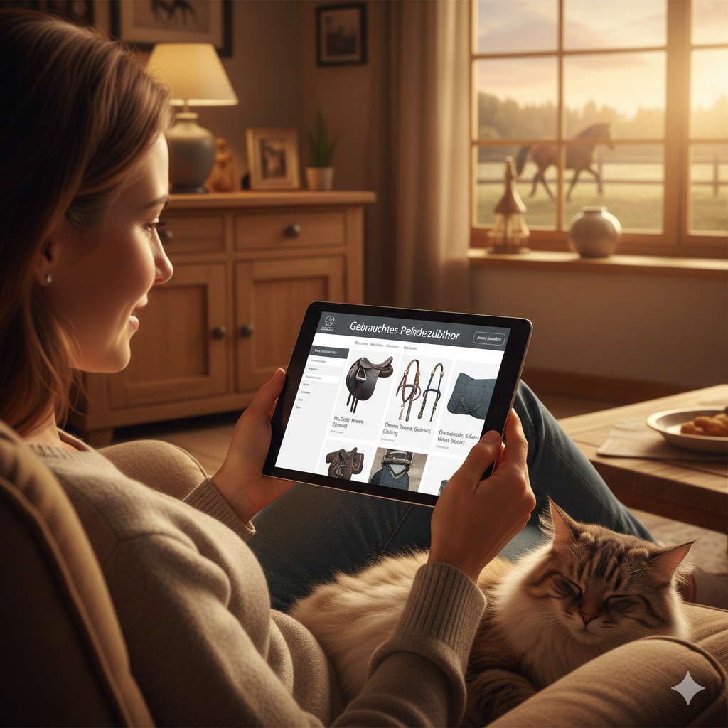 Frau beim Online-Shopping